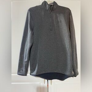 Under Armour Men's Golf Dark Heather Gray Quarter Zip-Up Sweater